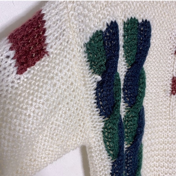 Vintage Cricketeer Chunky Knit Crew Neck Sweater XL - Picture 11 of 16